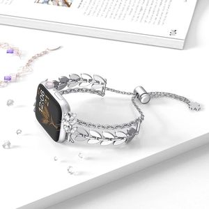 APPLE WATCH COMPATIBLE CHAIN WATCH BAND SILVER 42,44,45MM